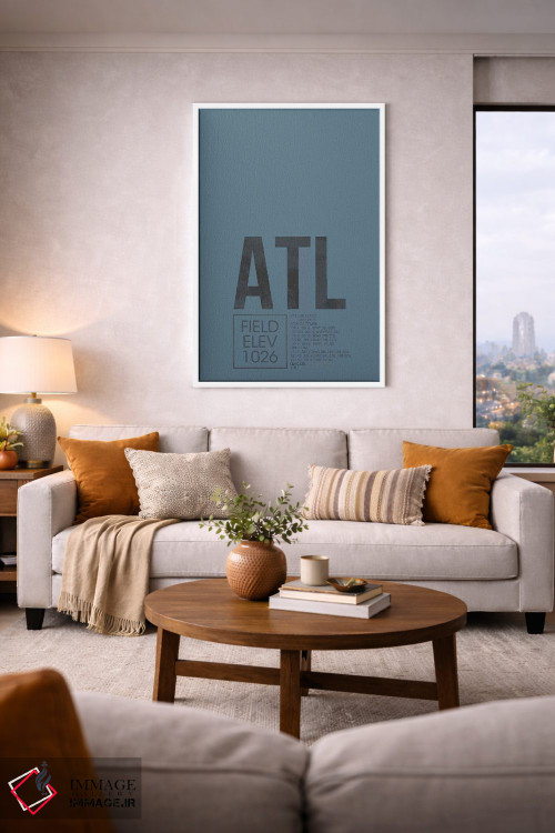 تابلو دکوراتیو آتلانتا اثر ۰۸ لفت - D6W