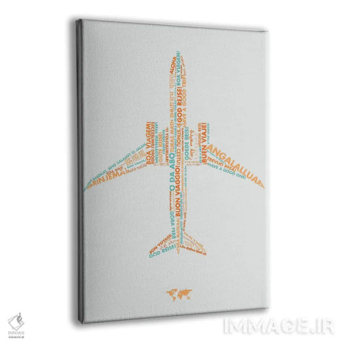 تابلو دکوراتیو سفر به هر زبان اثر ۰۸ لفت - نمای پرسپکتیو محصول