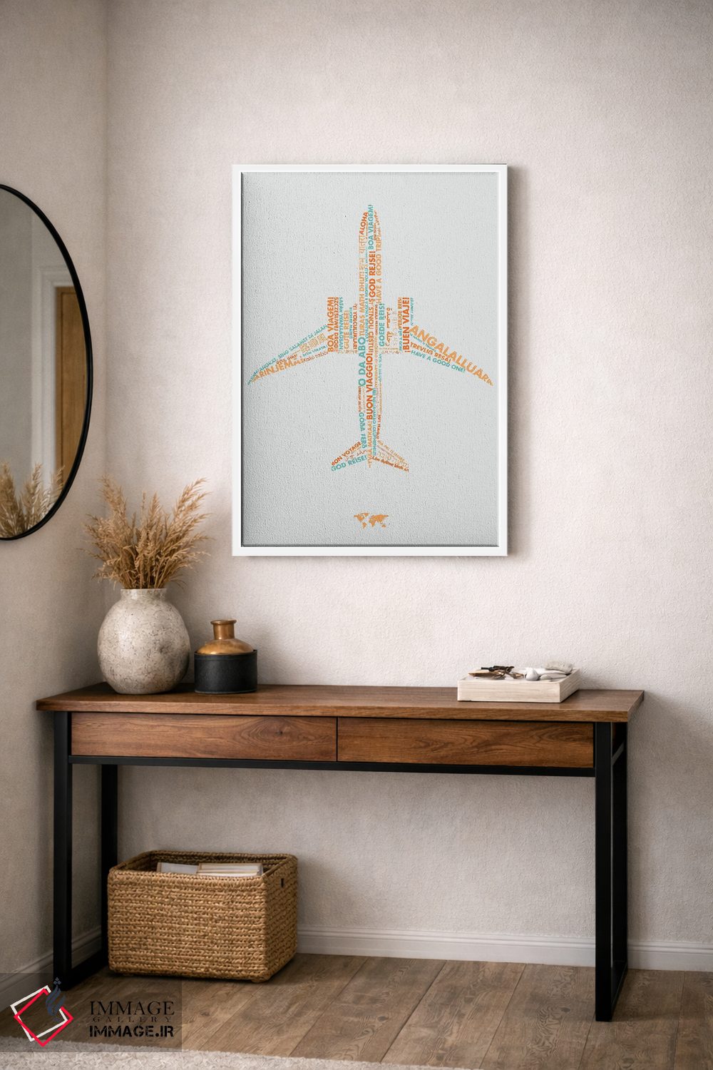 تابلو دکوراتیو سفر به هر زبان اثر ۰۸ لفت - D3W