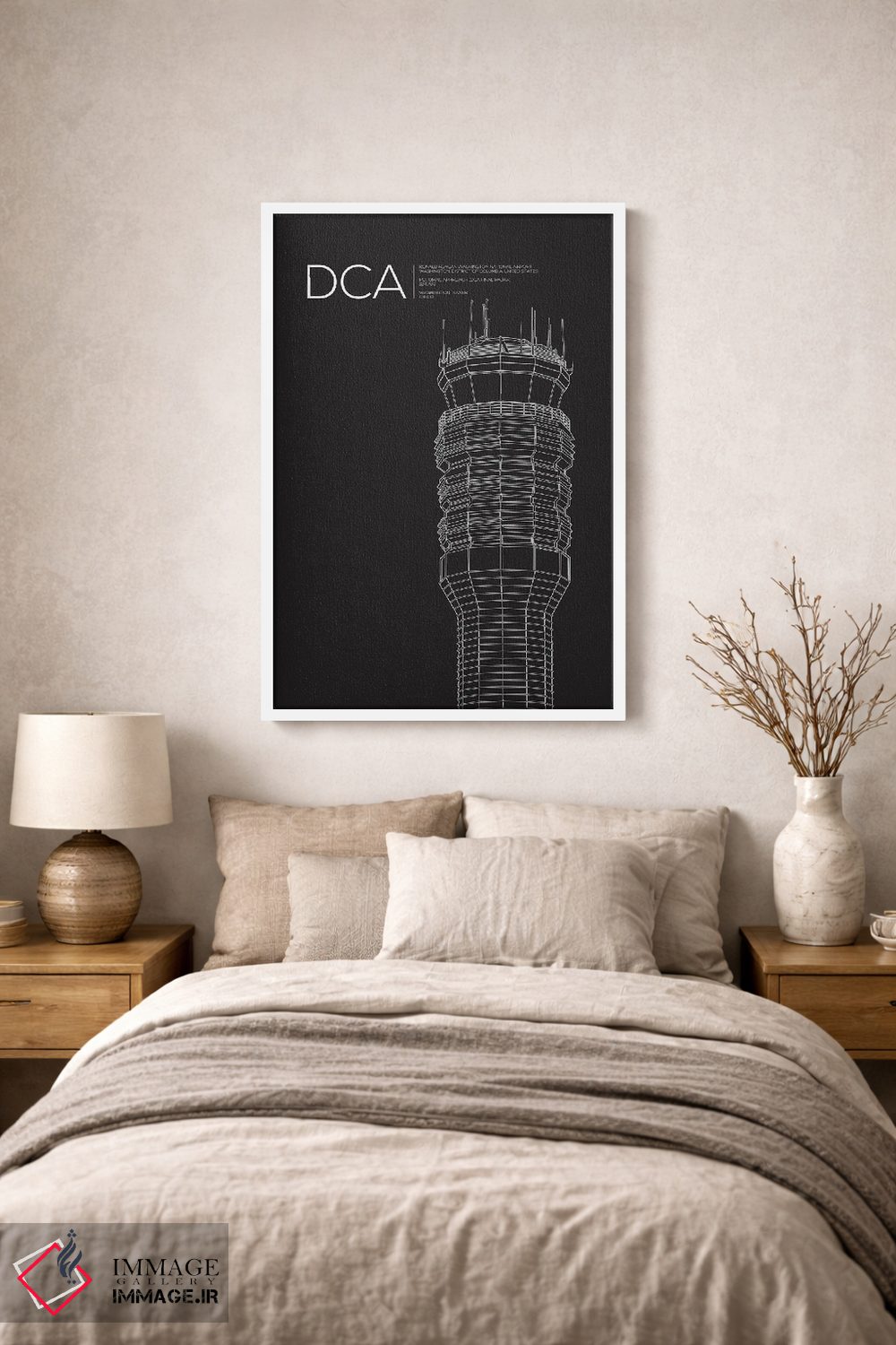 تابلو دکوراتیو برج مراقبت فرودگاه DCA، واشینگتن دی سی اثر ۰۸ لفت - D1W