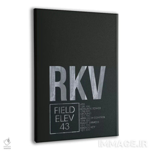 تابلو دکوراتیو ریکیاویک اثر ۰۸ لفت - نمای پرسپکتیو محصول