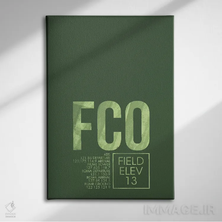 تابلو دکوراتیو رم اثر ۰۸ لفت - نمای روبهرو روی دیوار