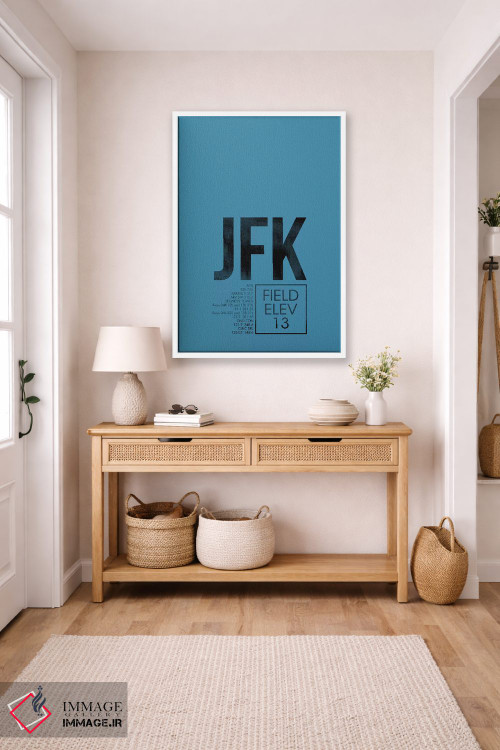 تابلو دکوراتیو کد فرودگاه نیویورک اثر ۰۸ لفت - D5W