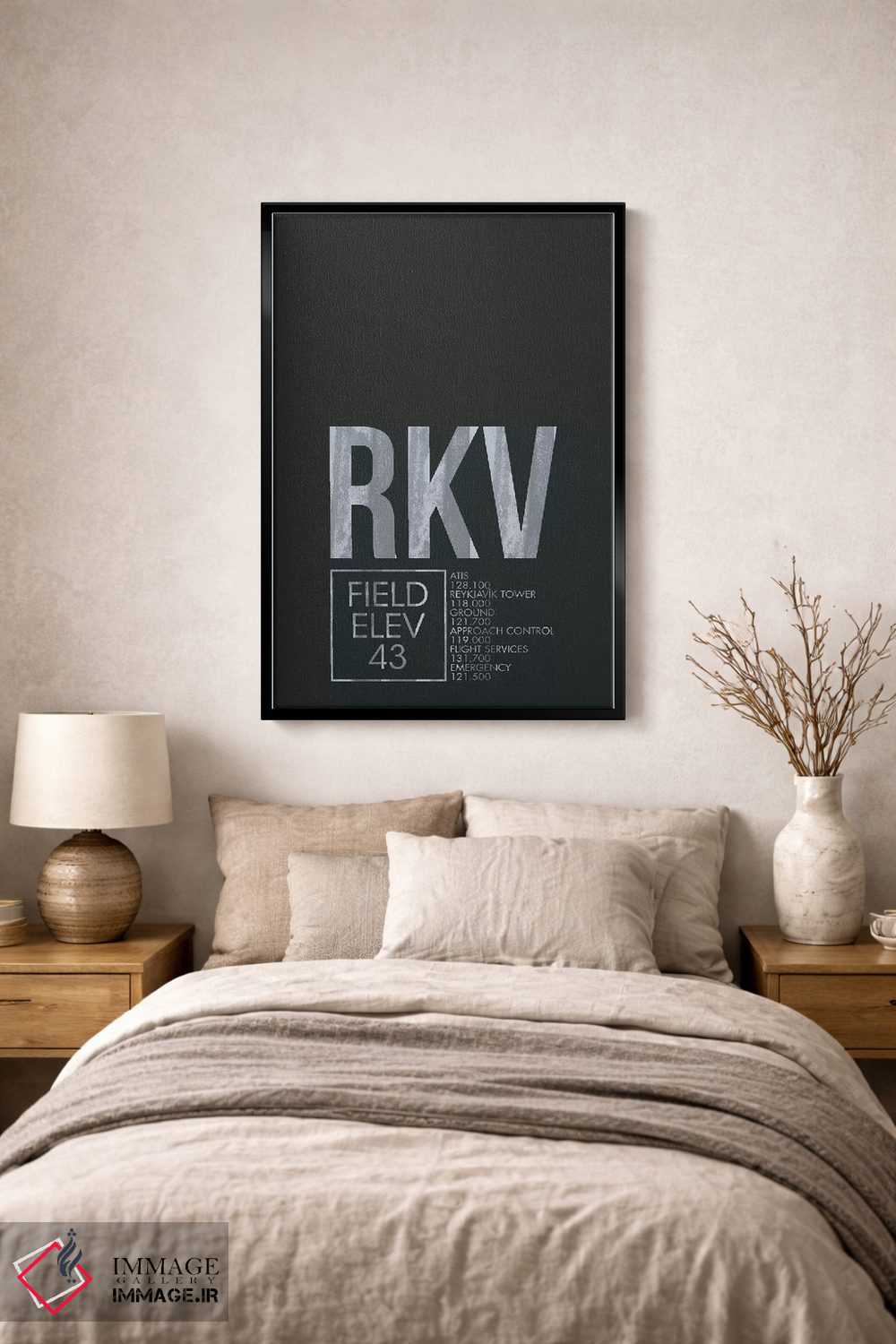 تابلو دکوراتیو ریکیاویک اثر ۰۸ لفت - D1B