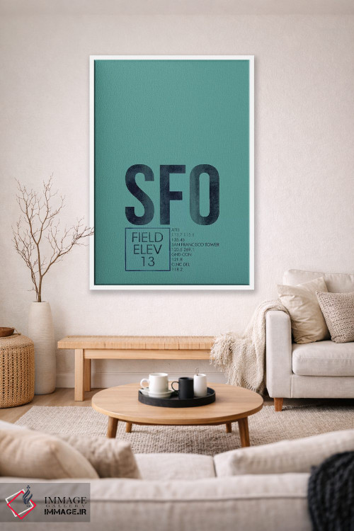 تابلو دکوراتیو سانفرانسیسکو اثر ۰۸ لفت - D1W
