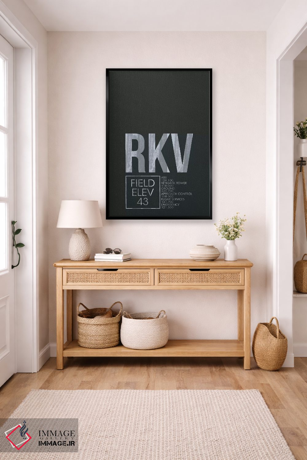 تابلو دکوراتیو ریکیاویک اثر ۰۸ لفت - D6B