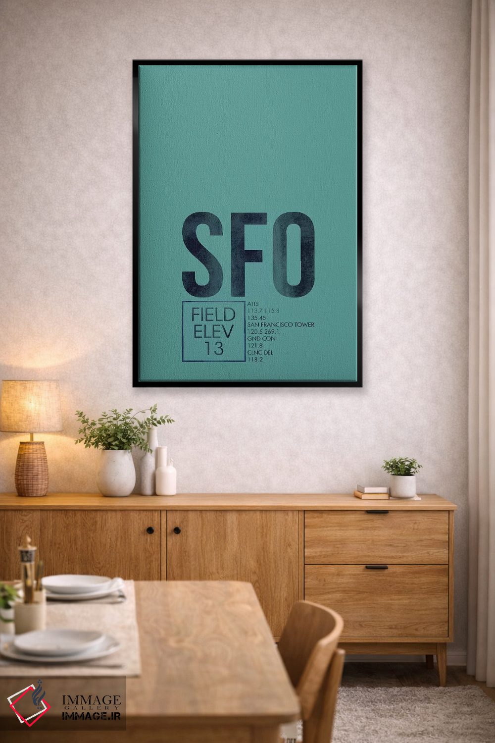 تابلو دکوراتیو سانفرانسیسکو اثر ۰۸ لفت - D6B