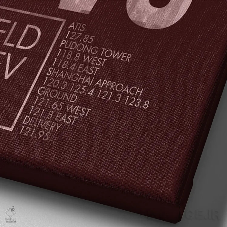 تابلو دکوراتیو شانگهای پودونگ اثر ۰۸ لفت - نمای نزدیک بافت بوم