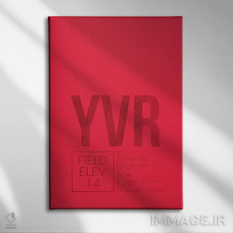 تابلو دکوراتیو ونکوور اثر ۰۸ لفت - نمای روبهرو روی دیوار