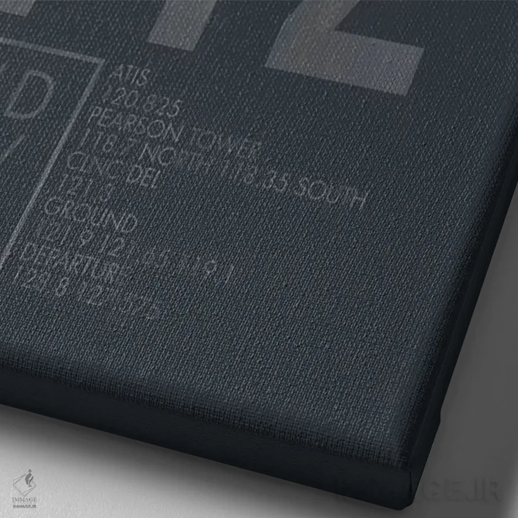 تابلو دکوراتیو تورنتو پیرسون اثر ۰۸ لفت - نمای نزدیک بافت بوم