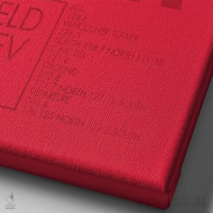 تابلو دکوراتیو ونکوور اثر ۰۸ لفت - نمای نزدیک بافت بوم