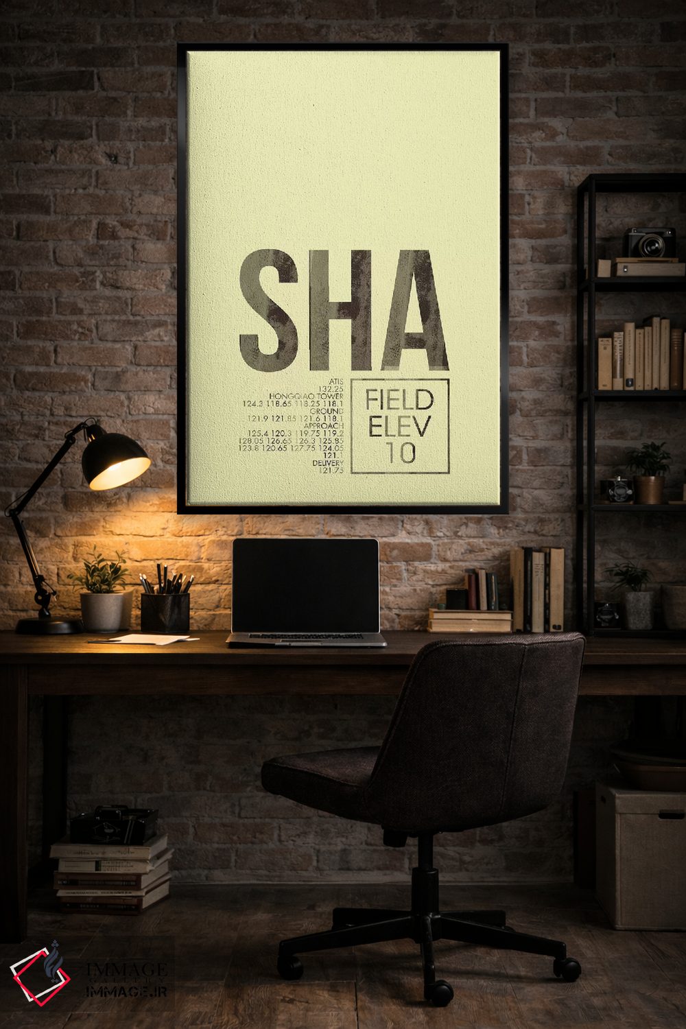 تابلو دکوراتیو شانگهای هونگچیائو اثر ۰۸ لفت - D6B