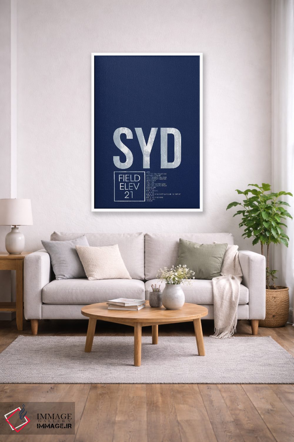 تابلو دکوراتیو کد فرودگاه سیدنی اثر ۰۸ لفت - D1W