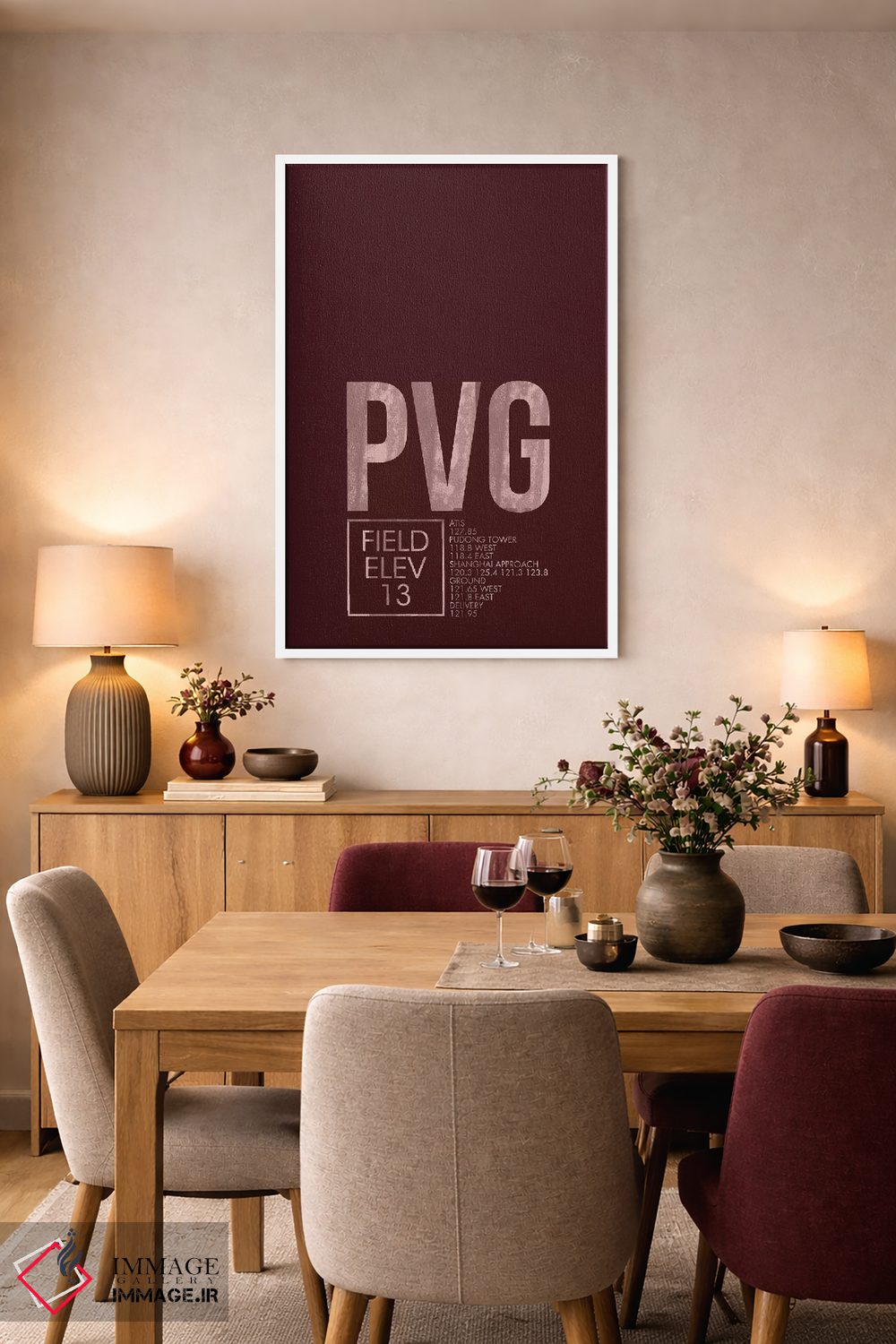 تابلو دکوراتیو شانگهای پودونگ اثر ۰۸ لفت - D4W