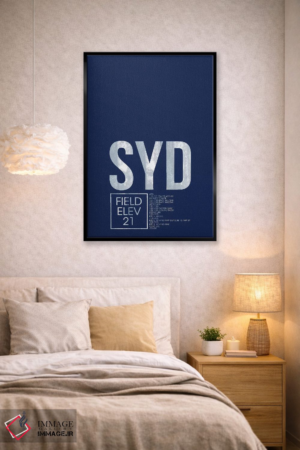 تابلو دکوراتیو کد فرودگاه سیدنی اثر ۰۸ لفت - D2B