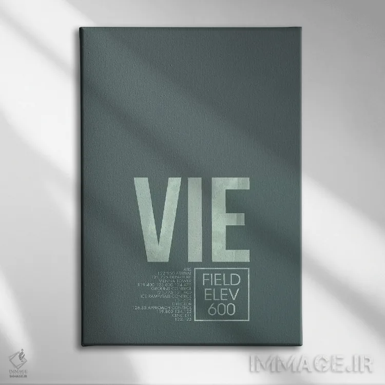 تابلو دکوراتیو وین اثر ۰۸ لفت - نمای روبهرو روی دیوار