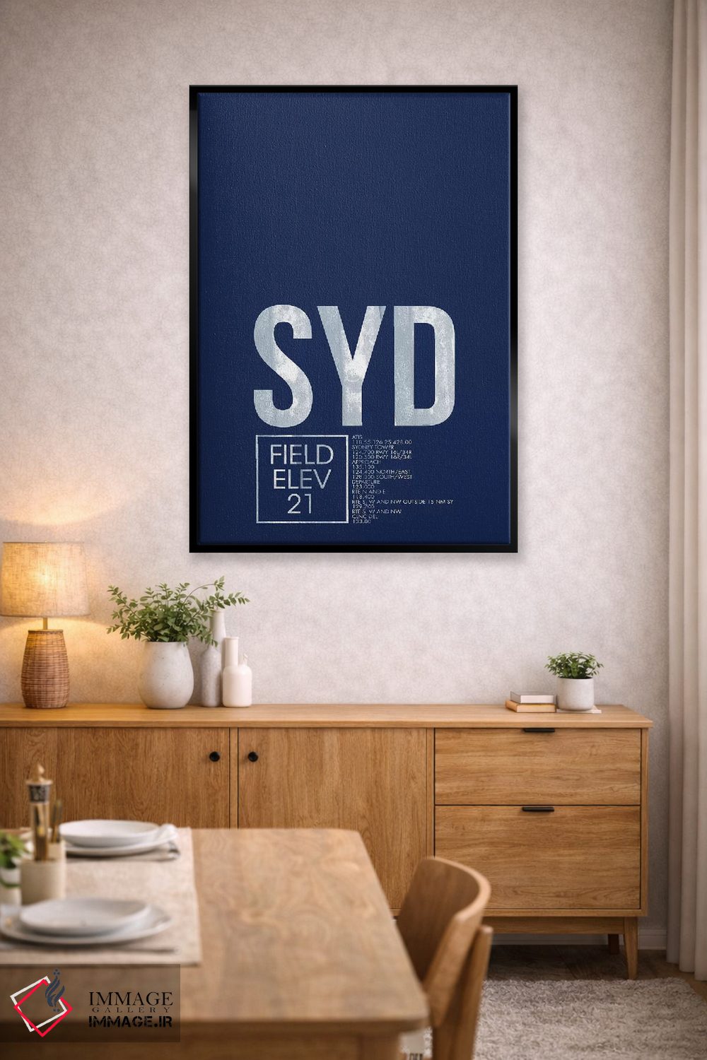 تابلو دکوراتیو کد فرودگاه سیدنی اثر ۰۸ لفت - D4B