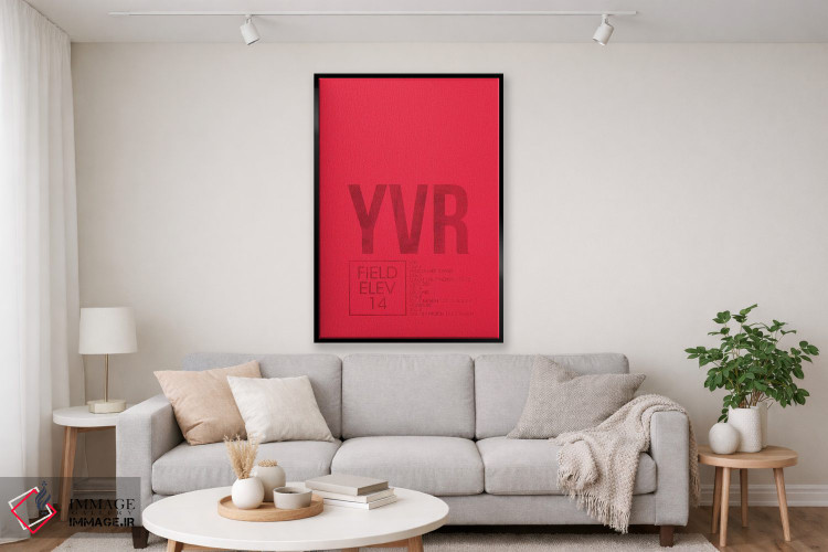 تابلو دکوراتیو ونکوور اثر ۰۸ لفت - D2B