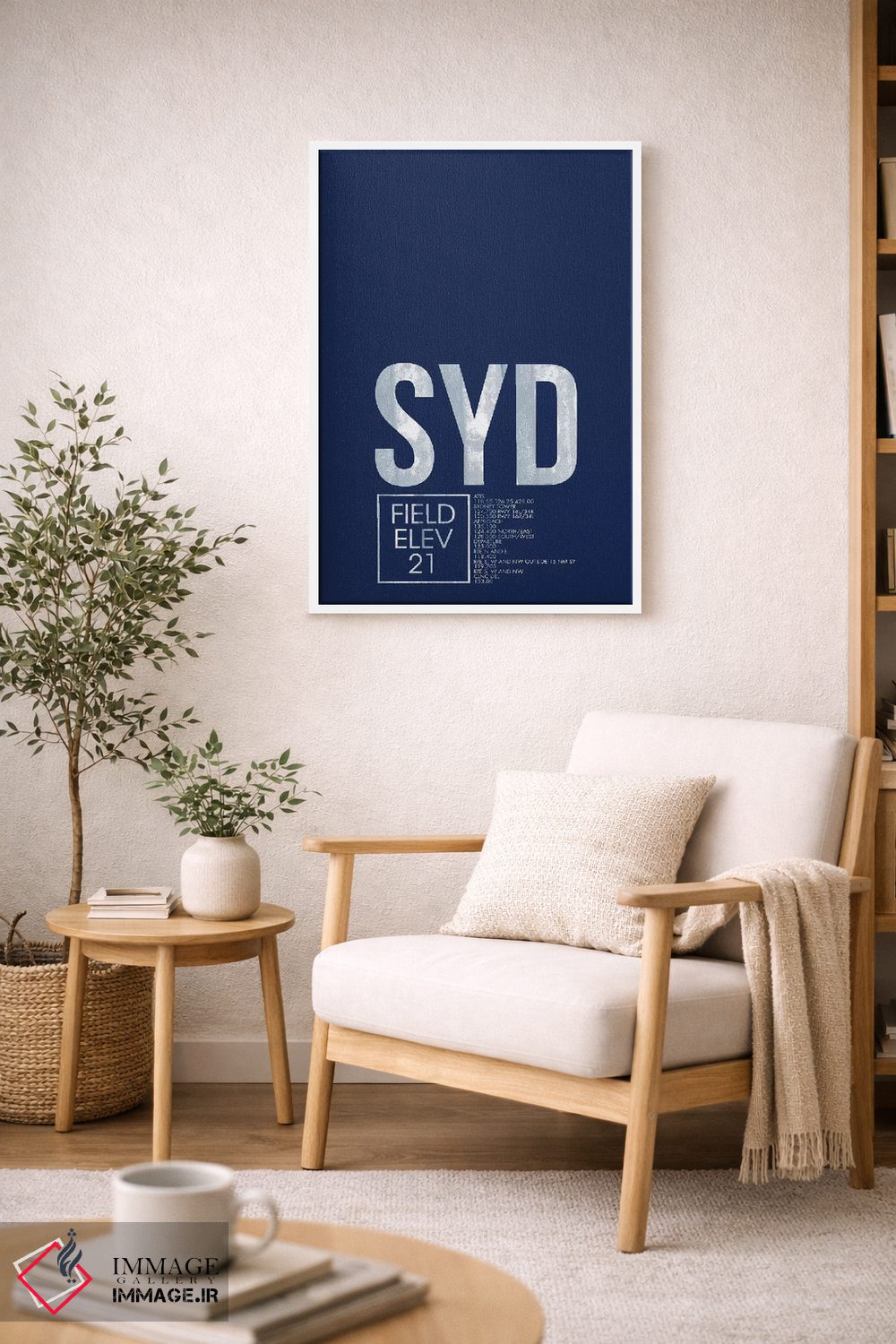 تابلو دکوراتیو کد فرودگاه سیدنی اثر ۰۸ لفت - D5W