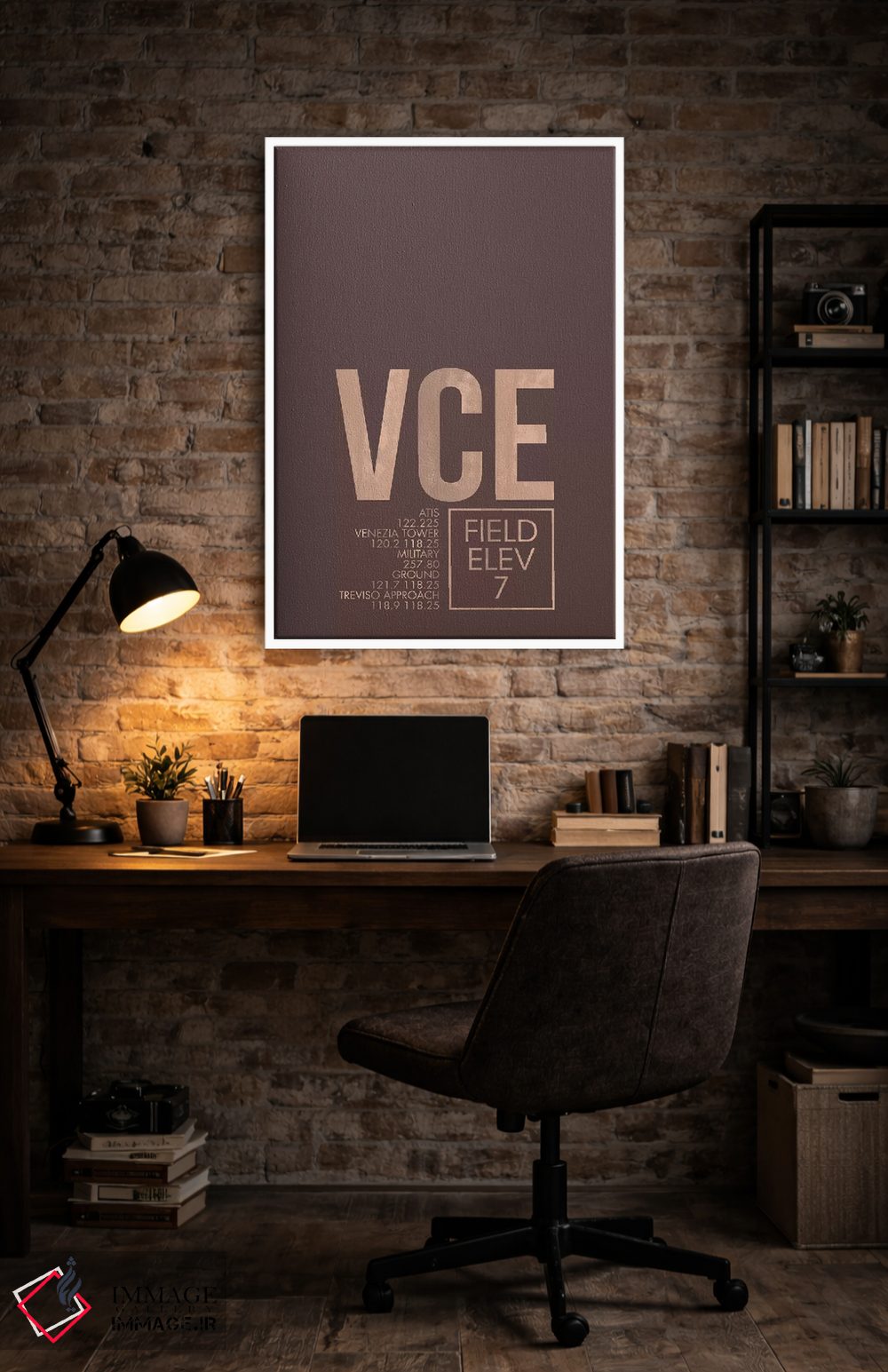 تابلو دکوراتیو ونیز اثر ۰۸ لفت - D4W