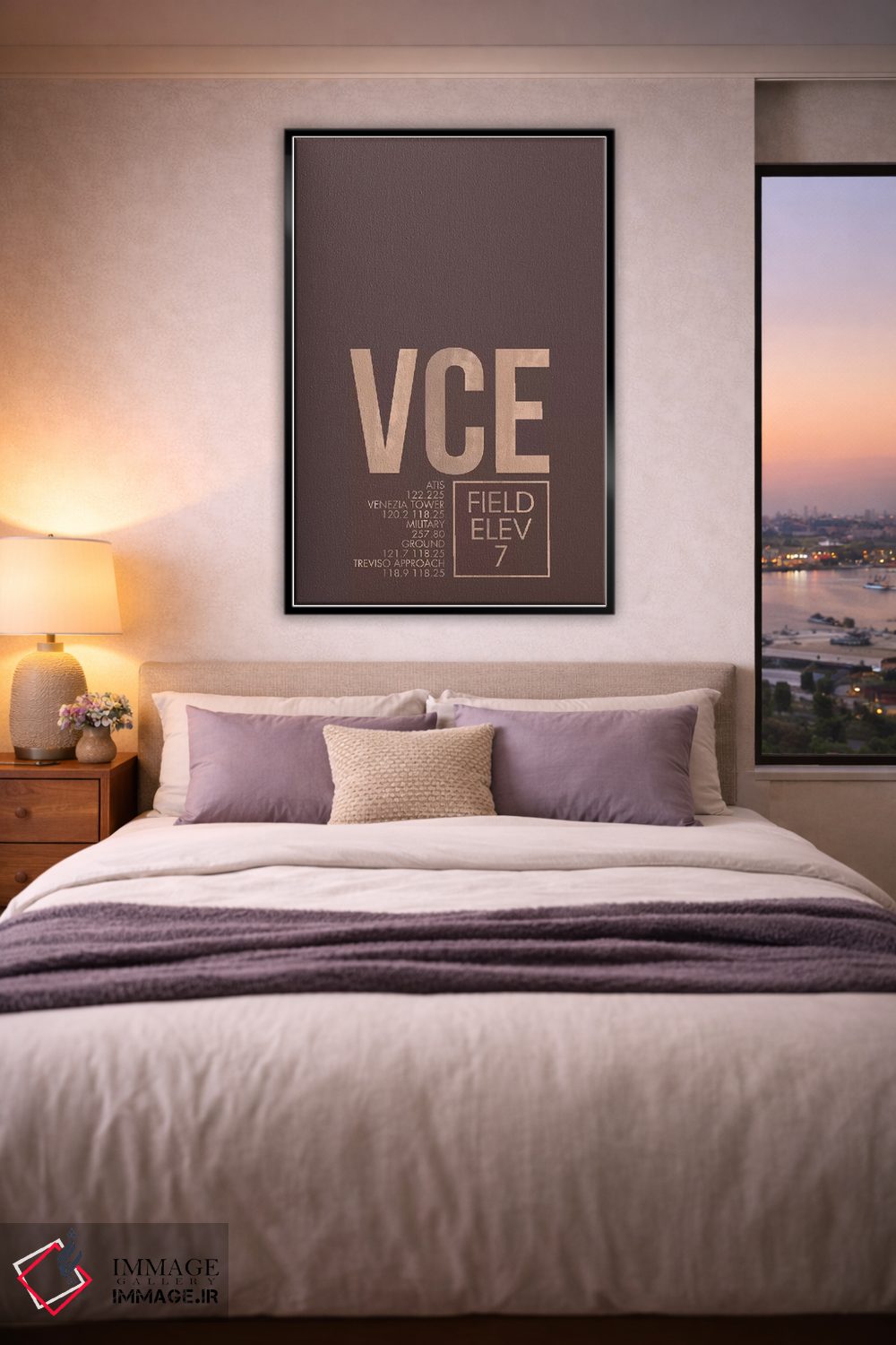 تابلو دکوراتیو ونیز اثر ۰۸ لفت - D5B