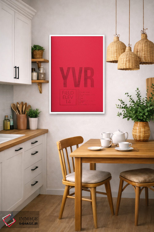 تابلو دکوراتیو ونکوور اثر ۰۸ لفت - D6W