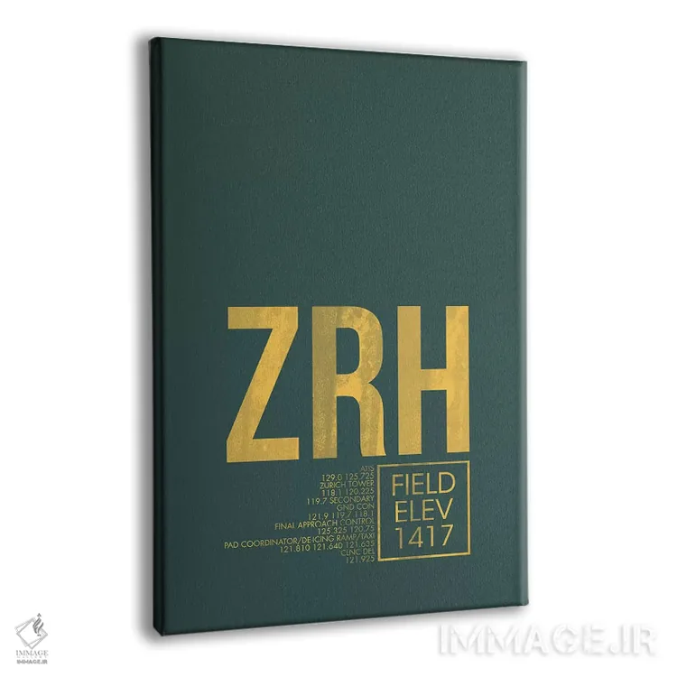 تابلو دکوراتیو زوریخ اثر ۰۸ لفت - نمای پرسپکتیو محصول