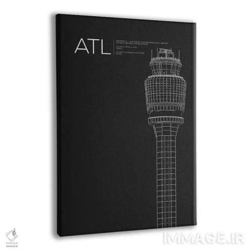 تابلو دکوراتیو آتلانتا اثر ۰۸ لفت - نمای پرسپکتیو محصول