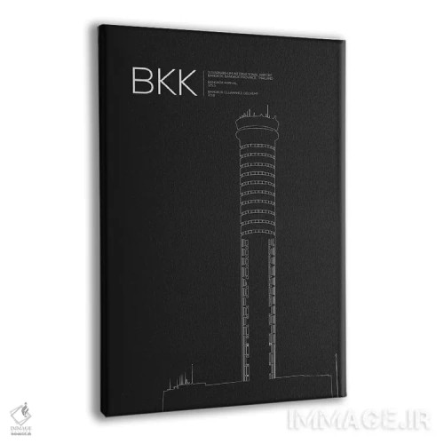 تابلو دکوراتیو بانکوک اثر ۰۸ لفت - نمای پرسپکتیو محصول