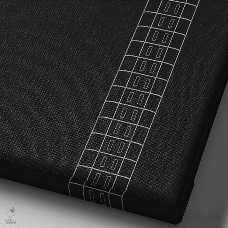 تابلو دکوراتیو آتلانتا اثر ۰۸ لفت - نمای نزدیک بافت بوم