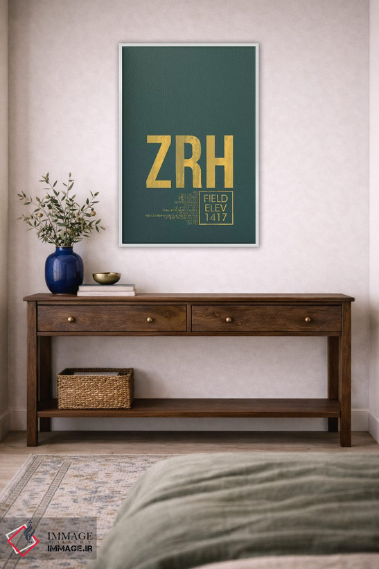 تابلو دکوراتیو زوریخ اثر ۰۸ لفت - D3W