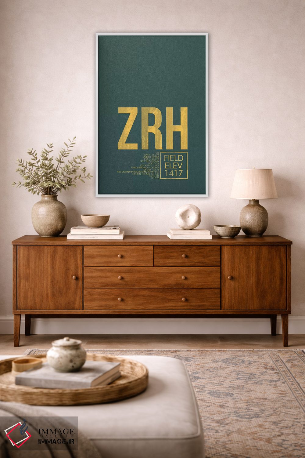 تابلو دکوراتیو زوریخ اثر ۰۸ لفت - D2W