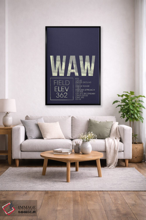 تابلو دکوراتیو ورشو اثر ۰۸ لفت - D2B