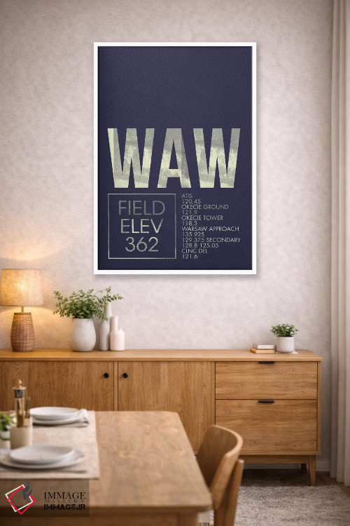 تابلو دکوراتیو ورشو اثر ۰۸ لفت - D4W