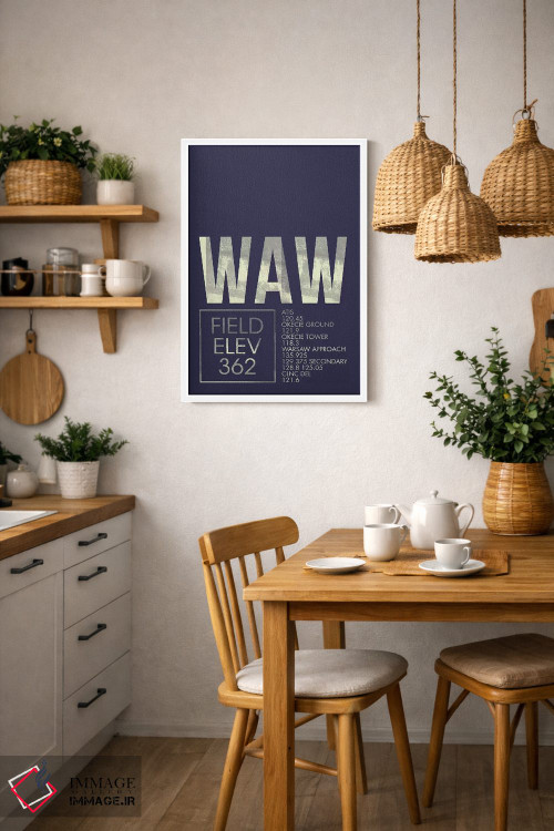 تابلو دکوراتیو ورشو اثر ۰۸ لفت - D3W