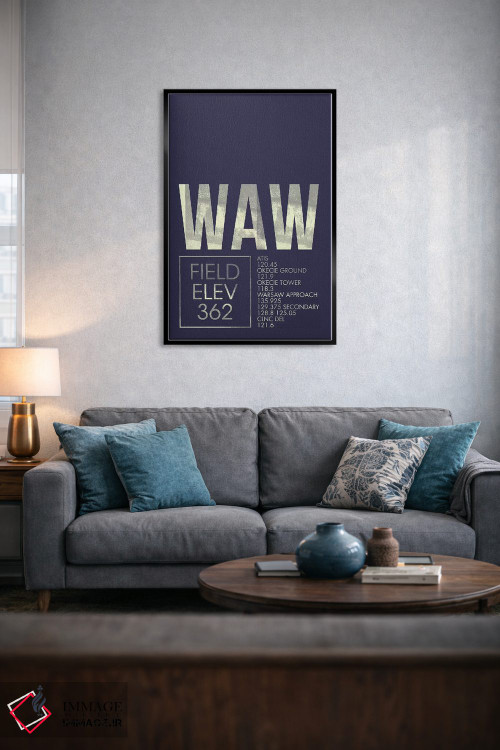 تابلو دکوراتیو ورشو اثر ۰۸ لفت - D6B