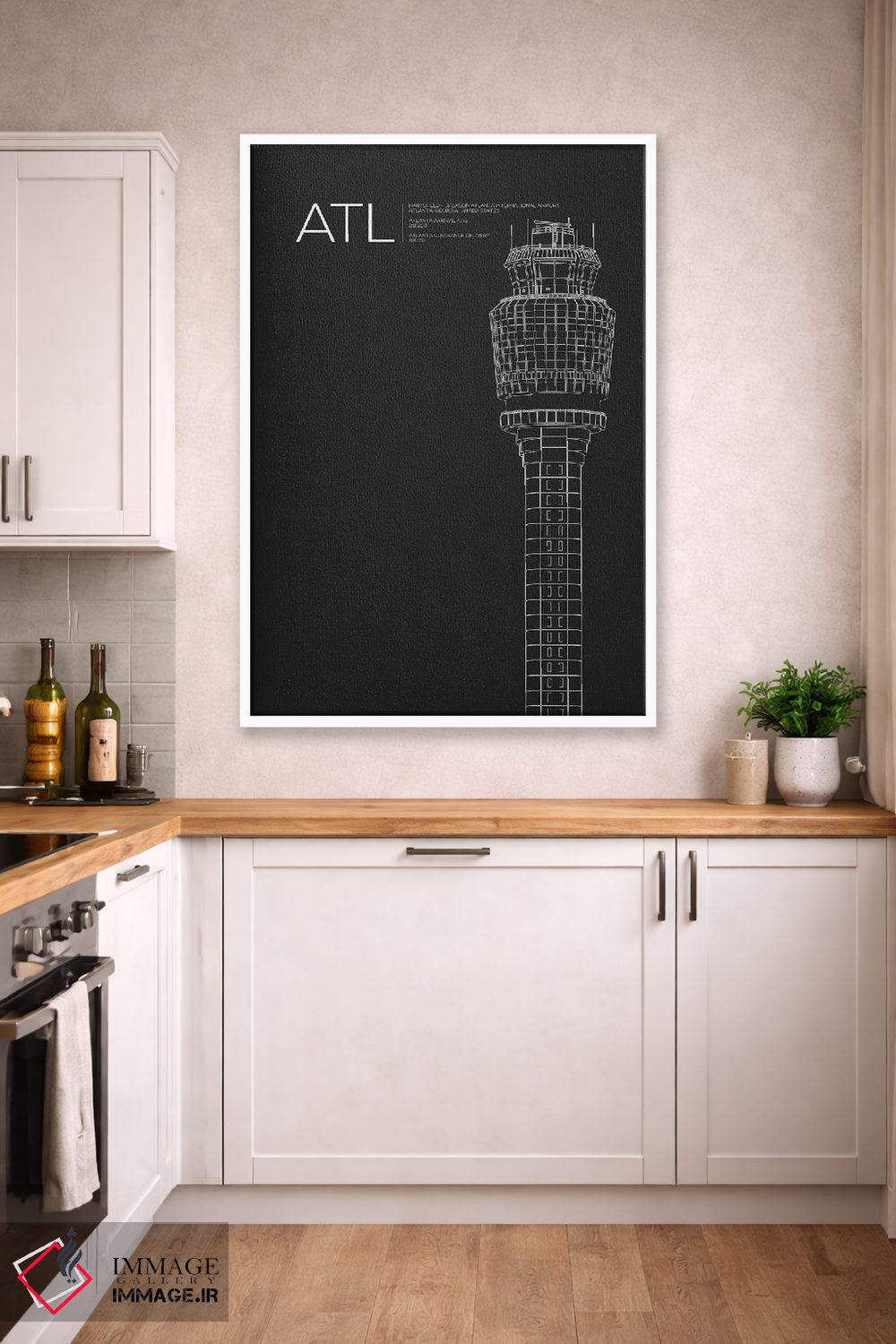 تابلو دکوراتیو آتلانتا اثر ۰۸ لفت - D4W