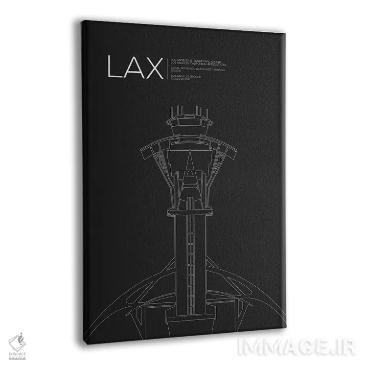 تابلو دکوراتیو لس آنجلس اثر ۰۸ لفت - نمای پرسپکتیو محصول