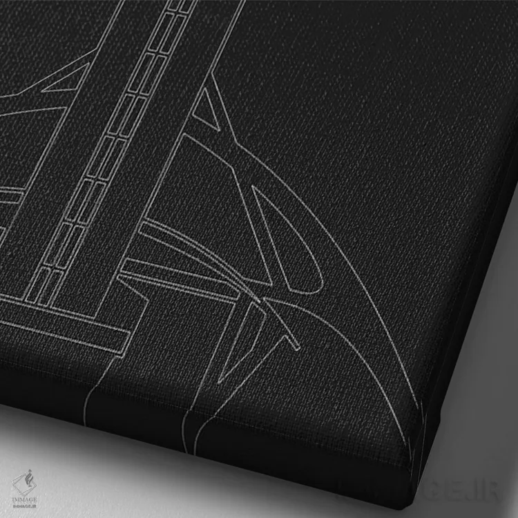 تابلو دکوراتیو لس آنجلس اثر ۰۸ لفت - نمای نزدیک بافت بوم