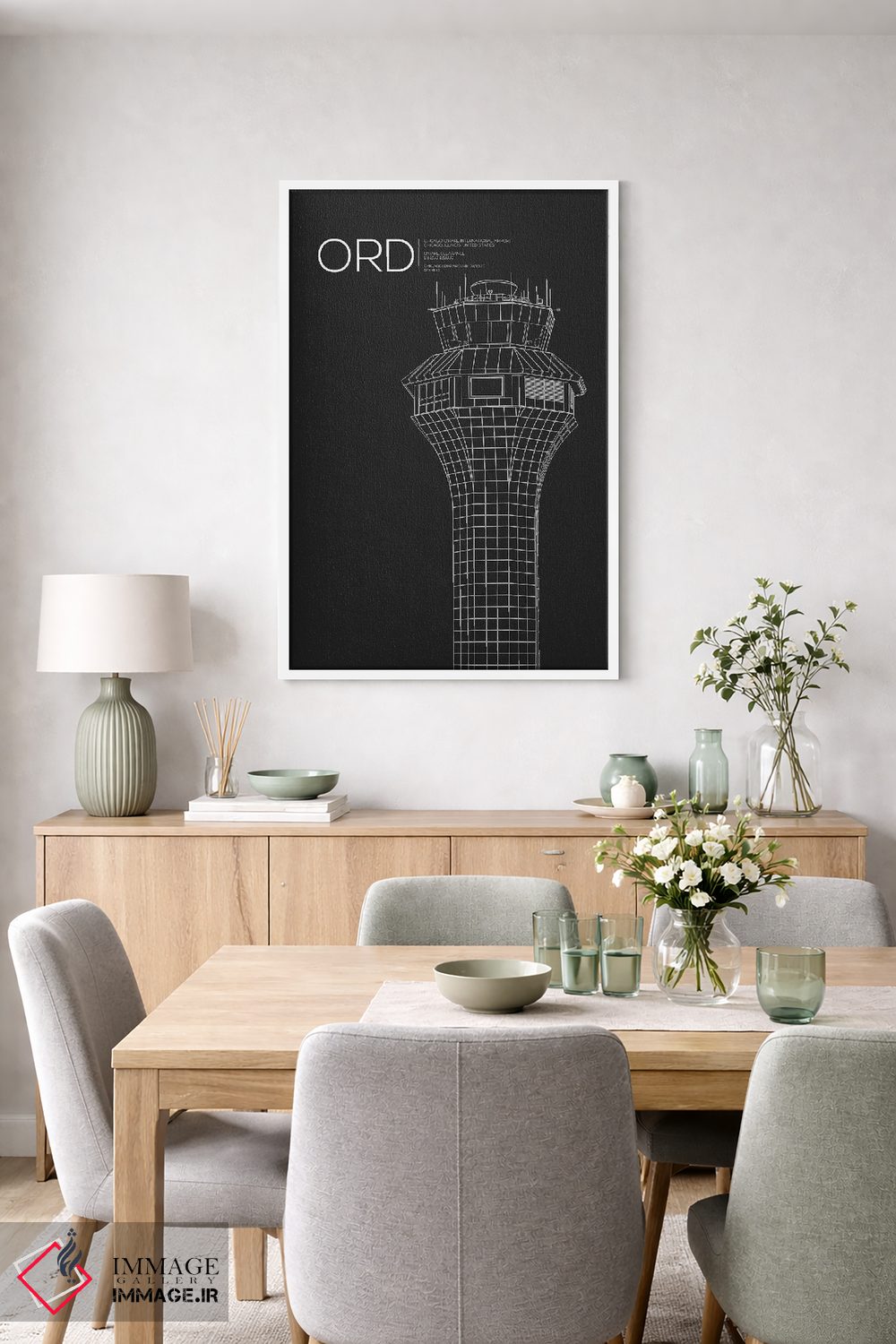 تابلو دکوراتیو شیکاگو اثر ۰۸ لفت - D5W