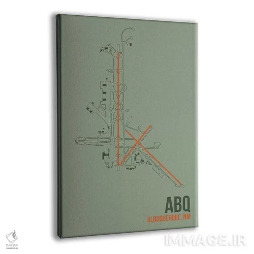 تابلو دکوراتیو آلبوکرکی اثر ۰۸ لفت - نمای پرسپکتیو محصول