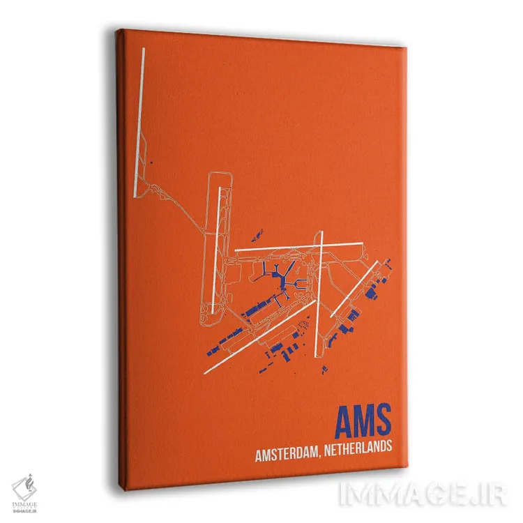 تابلو دکوراتیو آمستردام اثر ۰۸ لفت - نمای پرسپکتیو محصول