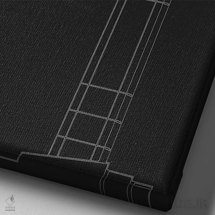 تابلو دکوراتیو فینیکس اسکای هاربر اثر ۰۸ لفت - نمای نزدیک بافت بوم