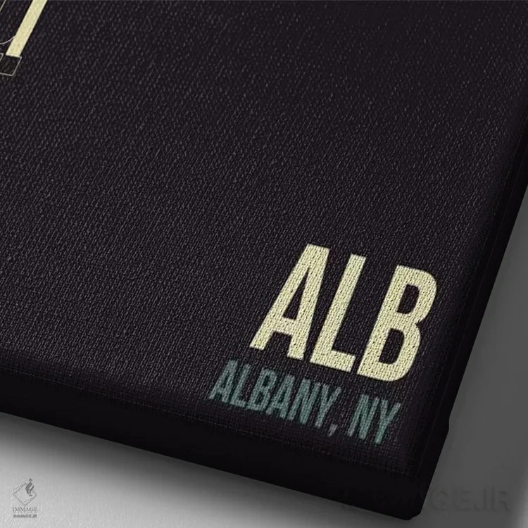 تابلو دکوراتیو آلبانی اثر ۰۸ لفت - نمای نزدیک بافت بوم