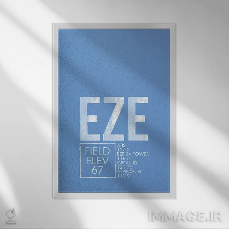 تابلو دکوراتیو بوئنوس آیرس اثر ۰۸ لفت - نمای قابدار سفید