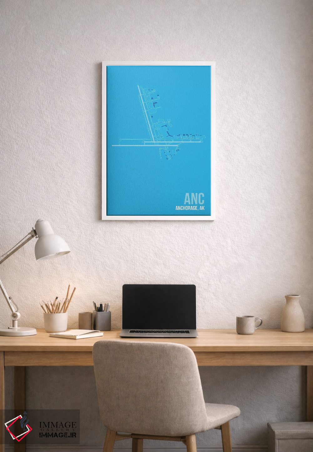 تابلو دکوراتیو آنکوریج اثر ۰۸ لفت - D1W
