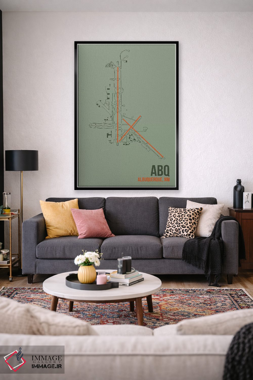 تابلو دکوراتیو آلبوکرکی اثر ۰۸ لفت - D3B