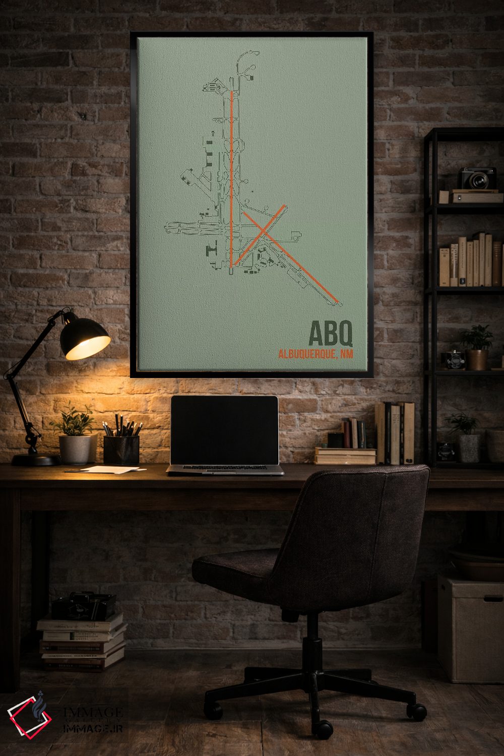 تابلو دکوراتیو آلبوکرکی اثر ۰۸ لفت - D5B