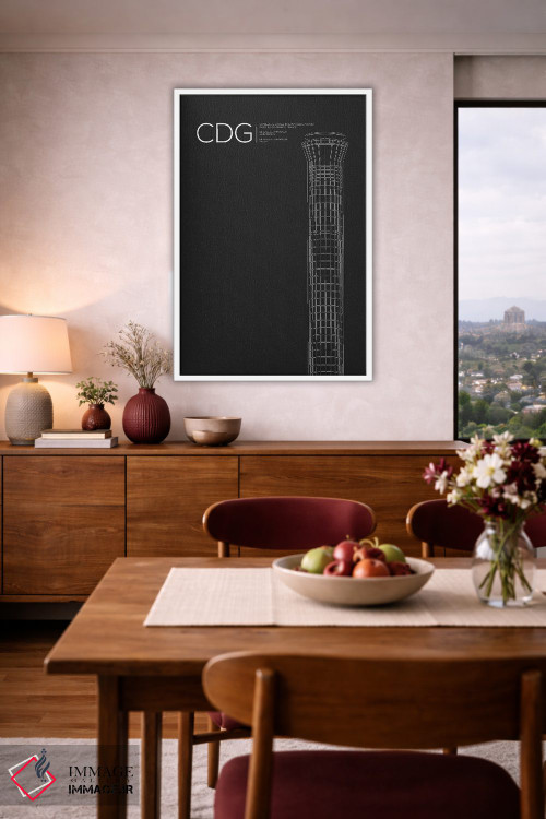 تابلو دکوراتیو برج مراقبت پاریس اثر ۰۸ لفت - D4W