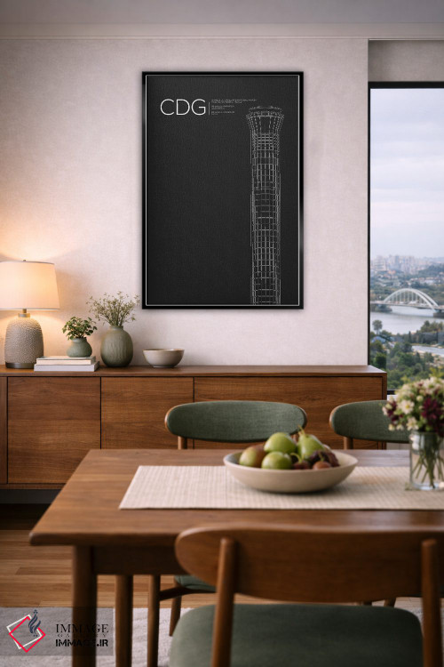 تابلو دکوراتیو برج مراقبت پاریس اثر ۰۸ لفت - D6B